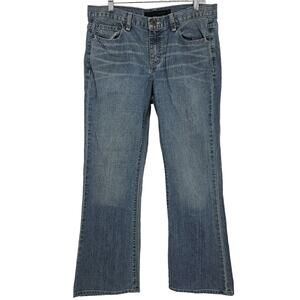 Calvin Klein Jeans Womans size 31/12 Flare Medium Wash Denim Jeans 5 Pocket Y2K